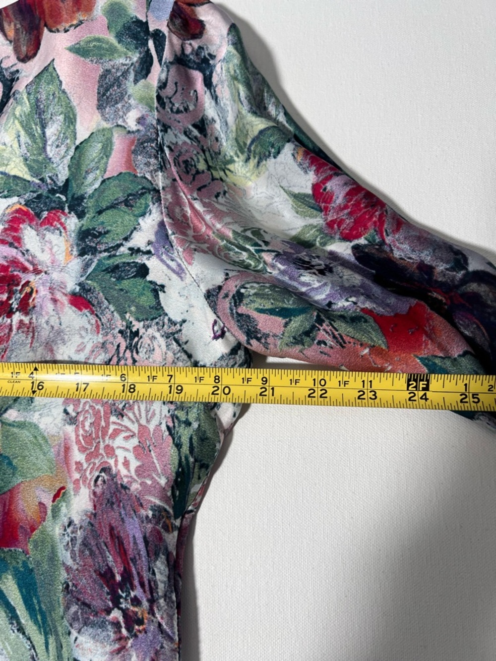 Sundance Multicolor Women’s Floral Silk V-Neck Peasant Tunic - L - Picture 7 of 10